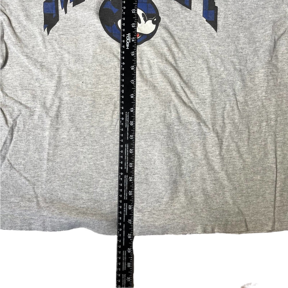 Mickey Mouse Disney Vintage 90s Plaid Sleeve Shirt‎ - Picture 4 of 6